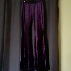 70's Flare Purple Velour Pants